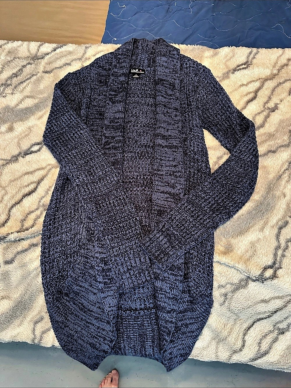 Love by Chesley Women'Small Blue Cardigan Size Small Like New